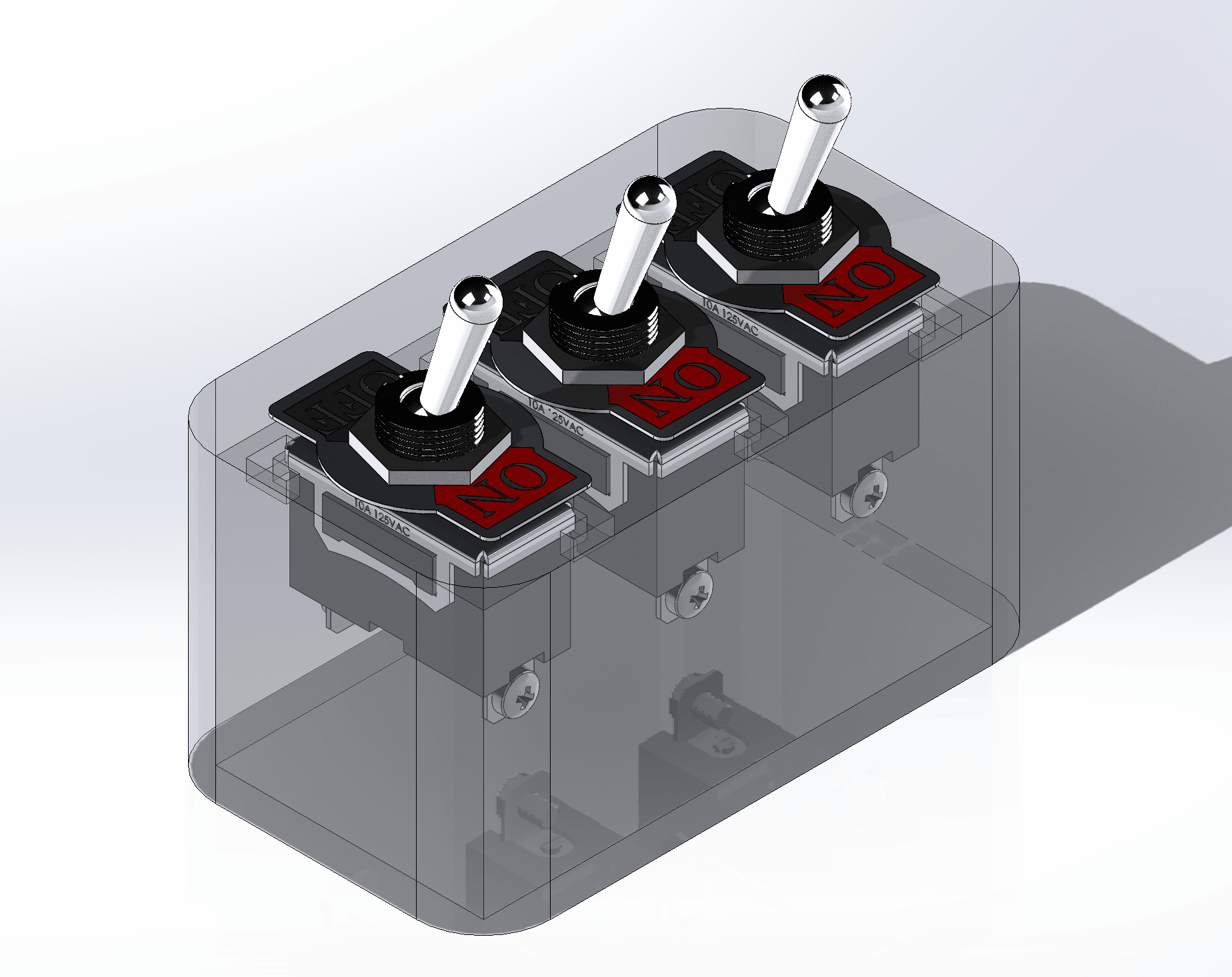 Weatherproof safety-control enclosure with AIR relay switches