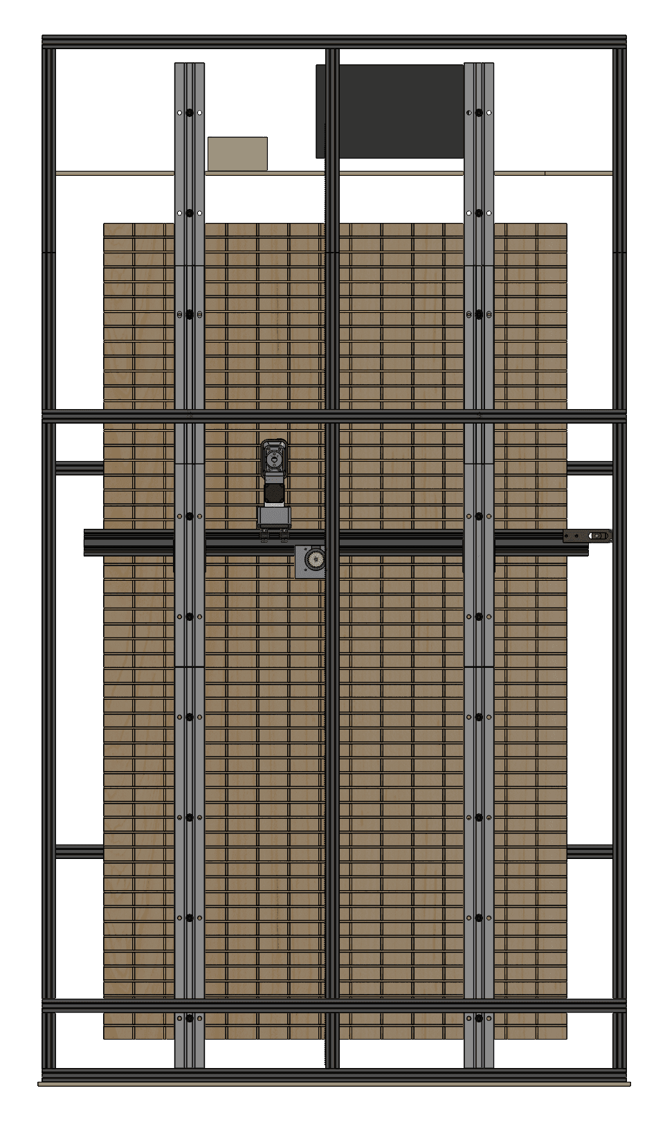 VENDR front-view CAD drawing