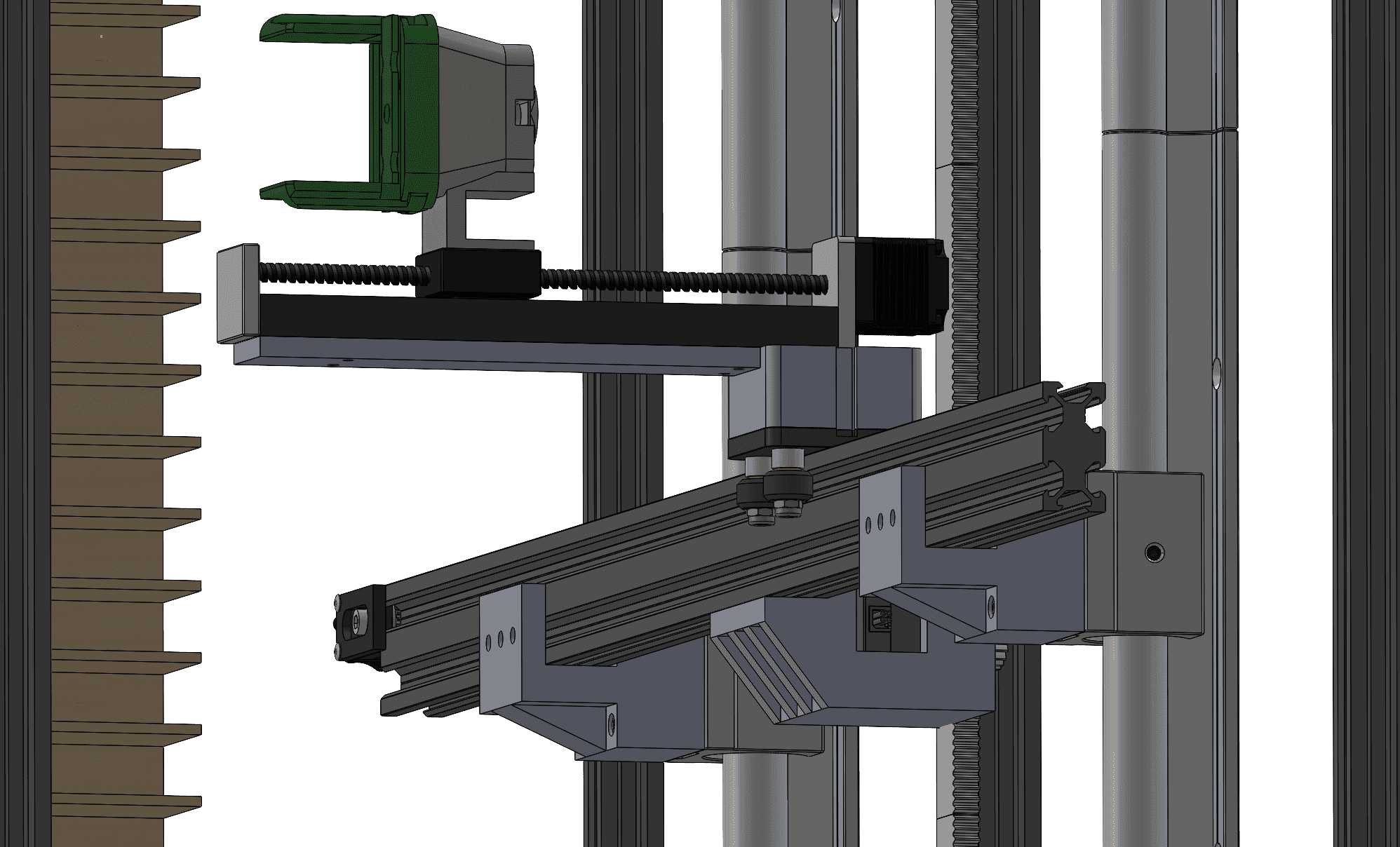 VENDR gantry mechanism near key storage wall