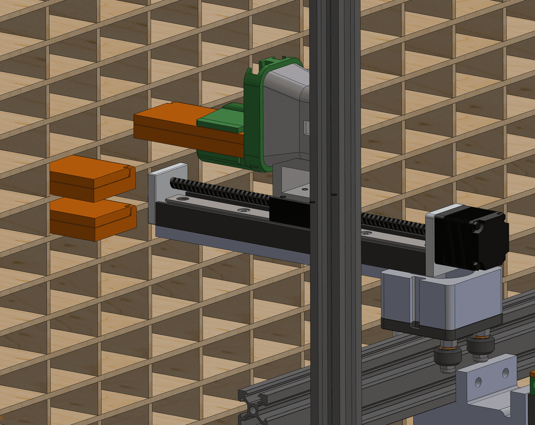 VENDR manipulator retrieving a key block